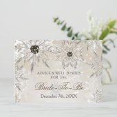 Silver vrijgezellenfeest Advice and Well Wishes Ca Kaart (Staand voorkant)