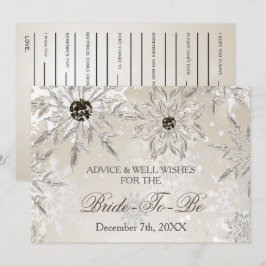 Silver vrijgezellenfeest Advice and Well Wishes Ca Kaart