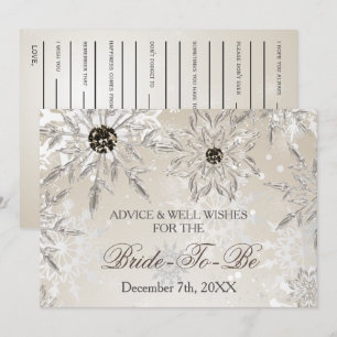 Silver vrijgezellenfeest Advice and Well Wishes Ca Kaart