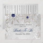 Silver vrijgezellenfeest Advice and Well Wishes Ca Kaart (Voorkant / Achterkant)