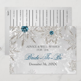 Silver vrijgezellenfeest Advice and Well Wishes Ca Kaart