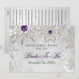 Silver vrijgezellenfeest Advice and Well Wishes Ca Kaart