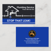 Silver Water Pipeline die thuiskraan lekt Visitekaartje (Voorkant / Achterkant)