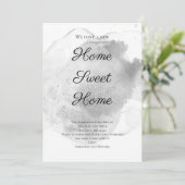 Silver Waterverf Wash Splash Moving Aankondiging (Staand voorkant)