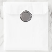 Silver Wax seal Sticker monogram, (Tas)