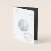 Silver Wedding 25th Jubileum Folie Kaarten (Voorkant)