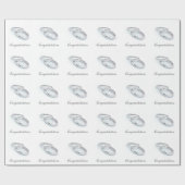 Silver Wedding Bands Cadeaupapier (Vlak)