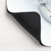 Silver Wedding Bands/Save the Date Muismat (Hoek)
