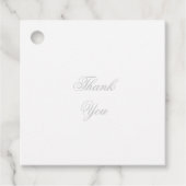 Silver Wedding Bedankjes Labels (Voorkant)
