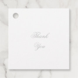 Silver Wedding Bedankjes Labels