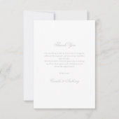 Silver Wedding Bedankkaart (Voorkant)