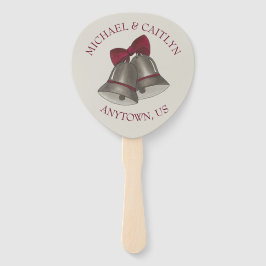 Silver Wedding Bells Marriage Ceremony Programme Handwaaier