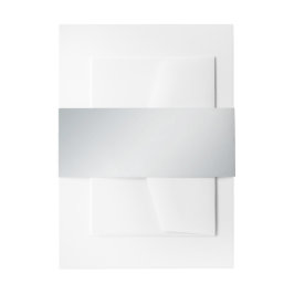 Silver Wedding Belly Band Uitnodigingen Wikkel