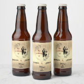 Silver Wedding Bier Etiket (Flessen)