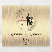 Silver Wedding Bier Etiket (Enkel label)