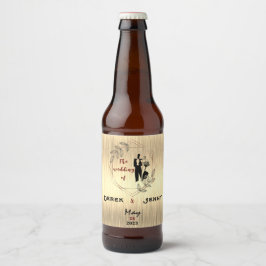 Silver Wedding Bier Etiket