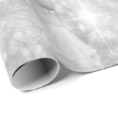 Silver Wedding Dress Bokeh Lights Wrapping Paper Cadeaupapier (Rol Hoek)