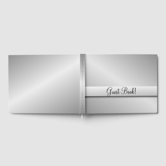 Silver Wedding Guest Book Gastenboek (Volledig)