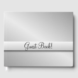 Silver Wedding Guest Book Gastenboek