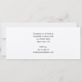 Silver Wedding Invitation met Paars Ribbon Kaart (Achterkant)