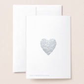 Silver Wedding Jubileum 25 jaar Folie Kaarten (Met envelop)