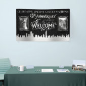 Silver Wedding Jubileum Art Deco foto's Welkom Spandoek (Beurs)
