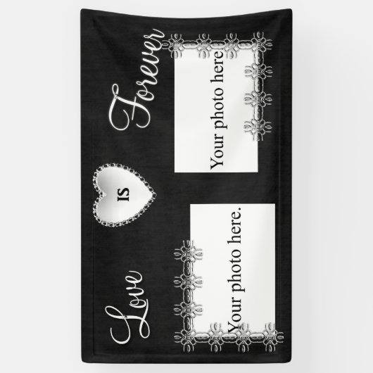 Silver Wedding Jubileum Banner (Verticaal)