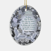 Silver Wedding Jubileum custom Ornament (Rechts)