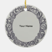 Silver Wedding Jubileum custom Ornament (Achterkant)