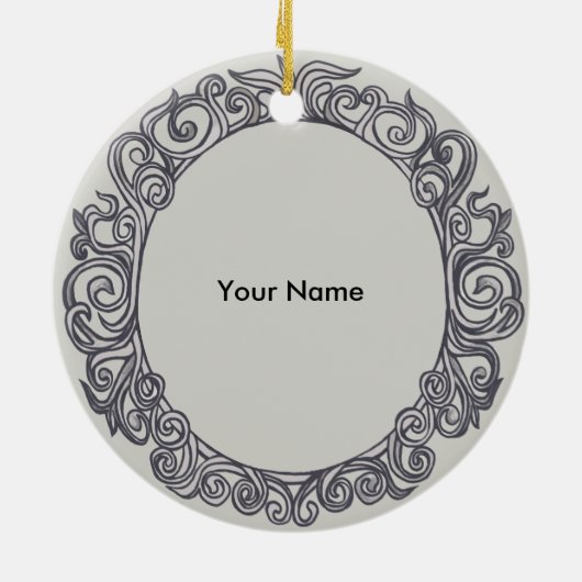 Silver Wedding Jubileum custom Ornament (Achterkant)