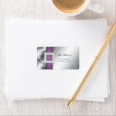 Silver Wedding Jubileum Jewel Paars Etiket (Insitu)