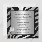 Silver Wedding Jubileum Kaart (Achterkant)