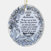 Silver Wedding Jubileum ornament (Links)