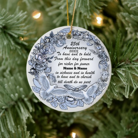 Silver Wedding Jubileum ornament (Boom)
