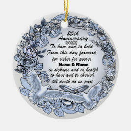 Silver Wedding Jubileum ornament