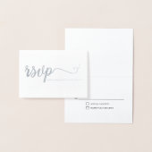 Silver Wedding Jubileum RSVP Folie Kaarten (Display)