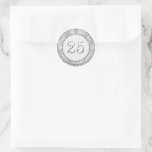 Silver Wedding Jubileum Sticker (Tas)