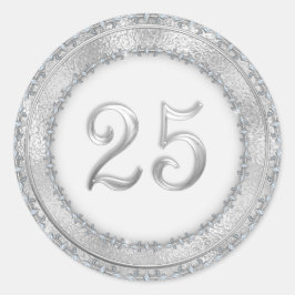 Silver Wedding Jubileum Sticker
