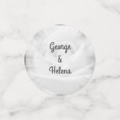 Silver Wedding Jubileum Tafel Confetti (Kleine voorkant)