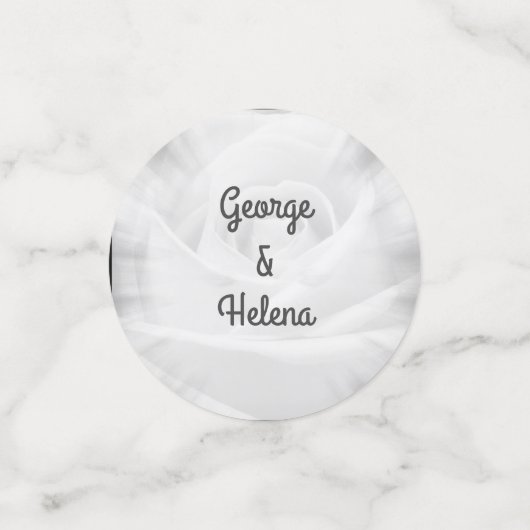 Silver Wedding Jubileum Tafel Confetti (Kleine voorkant)