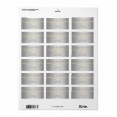 Silver Wedding Return-adres Etiket (Full Sheet)