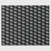 Silver Wedding Rings On Black Cadeaupapier (Vlak)