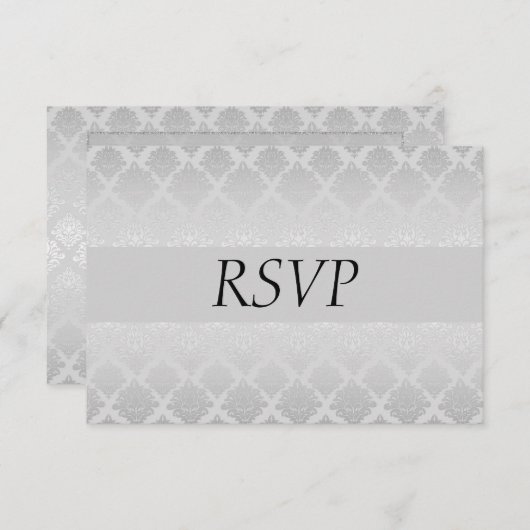 Silver Wedding RSVP (Voorkant / Achterkant)