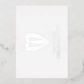 Silver Wedding Suit en Stropdas Groomsman Voorstel Folie Uitnodiging (Voorkant)