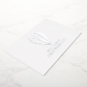 Silver Wedding Suit en Stropdas Groomsman Voorstel Folie Uitnodiging (Gedraaid)