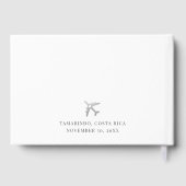 Silver Wereldkaart Destination Wedding Gastenboek (Achterkant)