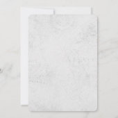 Silver Wereldkaart Destination Wedding Invitation Kaart (Achterkant)