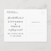 Silver Wereldkaart Modern Sparen het Briefkaart va (Achterkant)