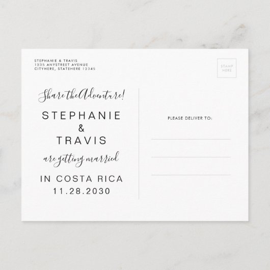 Silver Wereldkaart Modern Sparen het Briefkaart va (Achterkant)