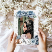 Silver Western Wonderland Quinceanera Uitnodiging